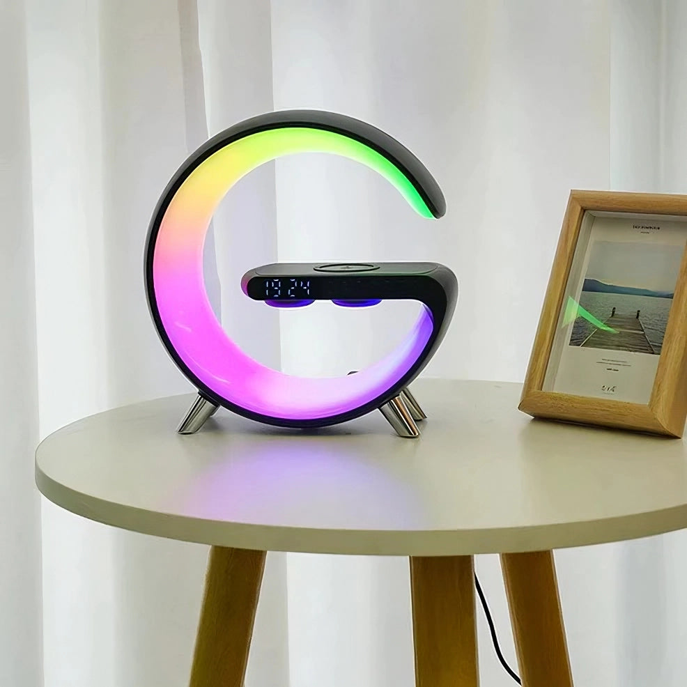 4-in-1 Smart Alarm Clock with Mood Light & Bluetooth Speaker